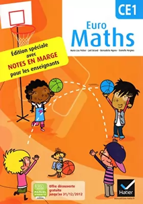 Couverture du produit · Euro Maths CE1 ed. 2012, Fichier de l'Eleve + Aide Mémoire (Version Enseignant)