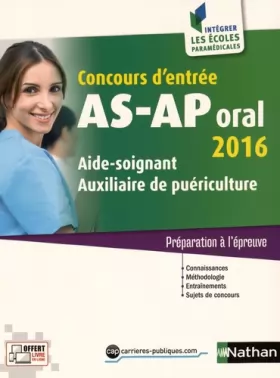 Couverture du produit · Concours AS-AP oral 2016