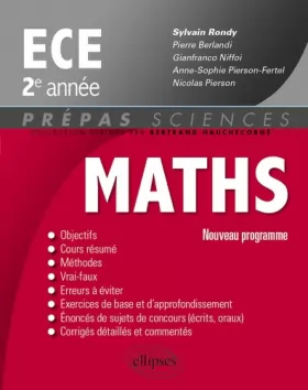 Couverture du produit · Maths ECE 2e Année Programme 2014