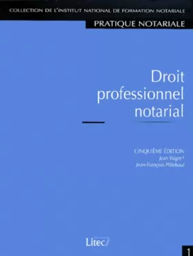 Couverture du produit · Droit professionnel notarial (ancienne édition)