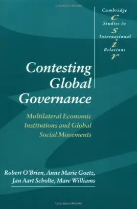 Couverture du produit · Contesting Global Governance