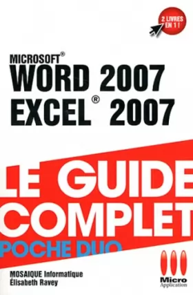 Couverture du produit · COMPLET POCHE DUO WORD 2007 EXCEL 2007