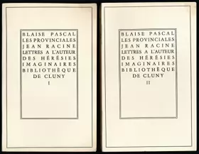 Couverture du produit · Les provinciales, Ecrits des curés de Paris (Pierre Nicole et Jean Racine), Lettres (Le père Daniel), Réponse aux Provinciales 