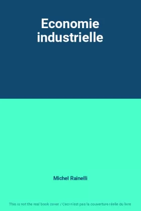 Couverture du produit · Economie industrielle