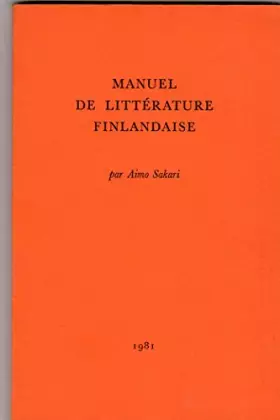 Couverture du produit · Manuel de littérature finlandaise.