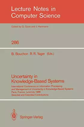 Couverture du produit · Uncertainty in Knowledge-Based Systems