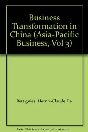 Couverture du produit · Business Transformation in China