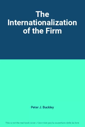 Couverture du produit · The Internationalization of the Firm