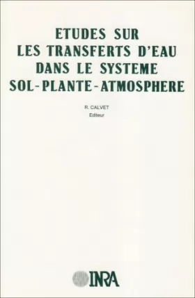 Couverture du produit · Etudes sur les transferts d'eau dans le système sol-plante-atmosphère