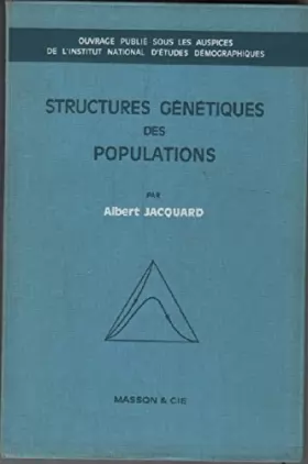 Couverture du produit · Structures génétiques des populations