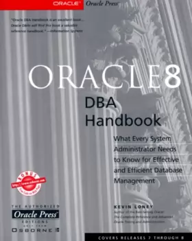 Couverture du produit · ORACLE 8 DBA HANDBOOK