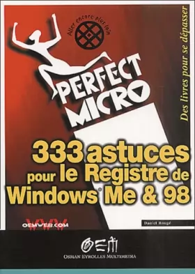 Couverture du produit · 333 astuces pour le registre de Windows Me & 98