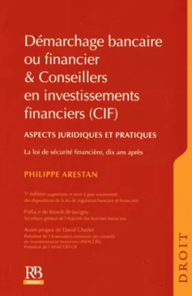 Couverture du produit · Démarchage bancaire ou financier et conseillers en investissements financiers (CIF): Aspects juridiques et pratiques.