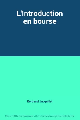 Couverture du produit · L'Introduction en bourse