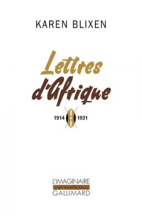 Couverture du produit · Lettres d'Afrique: (1914-1931)
