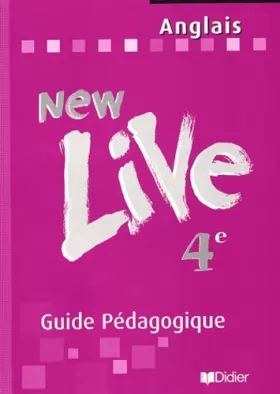 Couverture du produit · New Live : Anglais, 4ème (guide pédagogique)