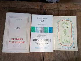 Couverture du produit · Lot de 3 livres de Jean Cocteau : Morceaux choisis Poèmes -les enfants terribles -Vocabulaire Plain-Chant et autres poème ( 192