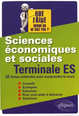 Couverture du produit · Sciences économiques et sociales - Terminale ES