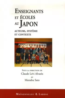 Couverture du produit · Enseignants et écoles au Japon: Acteurs, système et contexte
