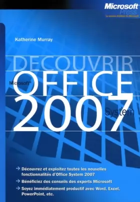 Couverture du produit · Découvrir Microsoft Office System 2007