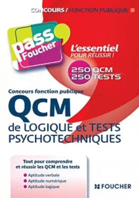 Couverture du produit · QCM de logique et Tests psychotechniques Concours fonction publique 2e édition
