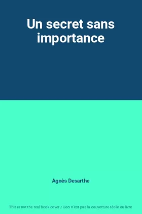 Couverture du produit · Un secret sans importance