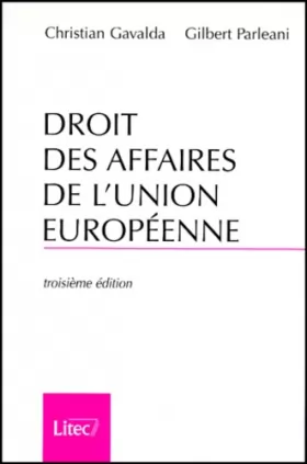 Couverture du produit · Droit commercial, droit des affaires de l'union européenne, 3e édition (ancienne édition)