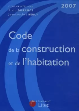 Couverture du produit · Code de la construction et de l'habitation (ancienne édition)