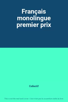 Couverture du produit · Français monolingue premier prix