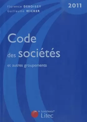 Couverture du produit · Code des sociétés et autres groupements 2011
