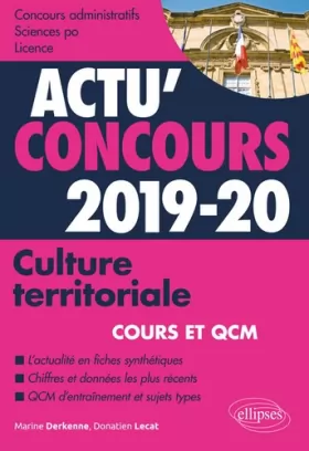 Couverture du produit · Culture territoriale 2019-2020 - Cours et QCM