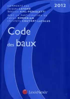 Couverture du produit · Code des baux 2012