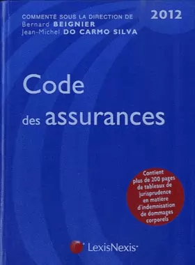 Couverture du produit · Code des assurances 2012