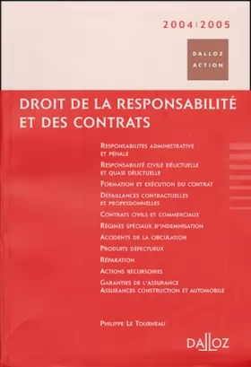 Couverture du produit · Droit de la responsabilité et des contrats 2004
