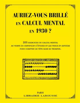 Couverture du produit · Auriez-vous brillé en calcul mental en 1930 ?
