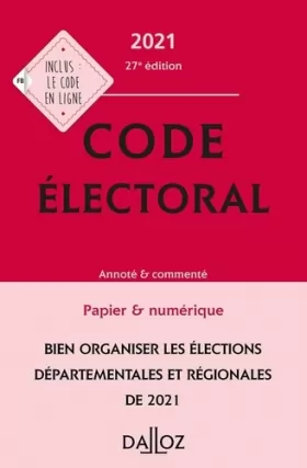 Couverture du produit · Code électoral: Annoté & commenté