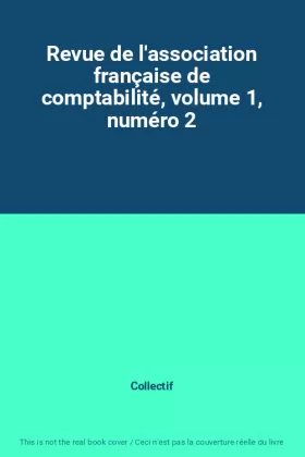 Couverture du produit · Revue de l'association française de comptabilité, volume 1, numéro 2