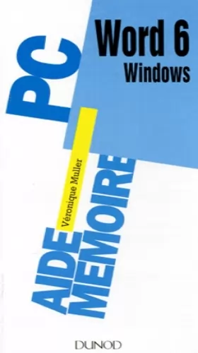 Couverture du produit · WORD 6 WINDOWS