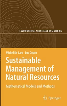 Couverture du produit · Sustainable Management of Natural Resources: Mathematical Models and Methods (Environmental Science and Engineering)