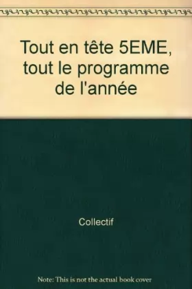 Couverture du produit · Tout en tête 5EME, tout le programme de l'année