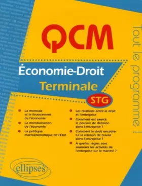 Couverture du produit · QCM Economie-Droit Tle STG