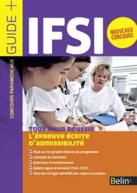 Couverture du produit · Concours IFSI, l'épreuve écrite d'admissibilité