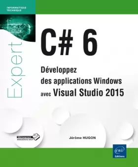 Couverture du produit · C 6 - Développez des applications Windows avec Visual Studio 2015