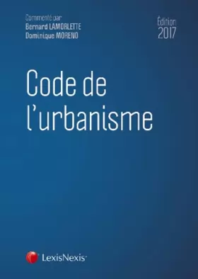 Couverture du produit · Code de l'urbanisme 2018