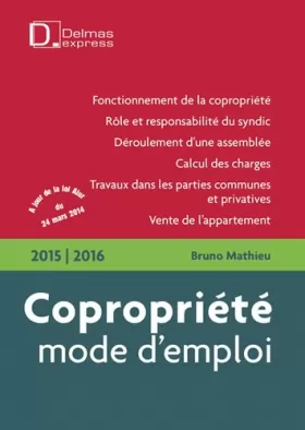 Couverture du produit · Copropriété, mode d'emploi 2014/2015