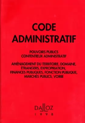Couverture du produit · Code administratif