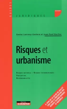 Couverture du produit · Risques et urbanisme