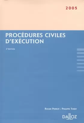 Couverture du produit · Procédures civiles d'exécution