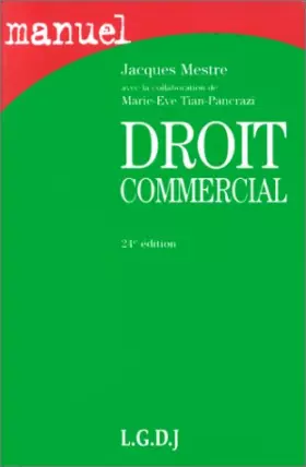 Couverture du produit · Droit commercial, 24e édition