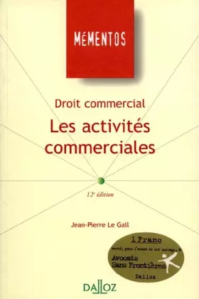 Couverture du produit · Droit commercial : Les Activités commerciales